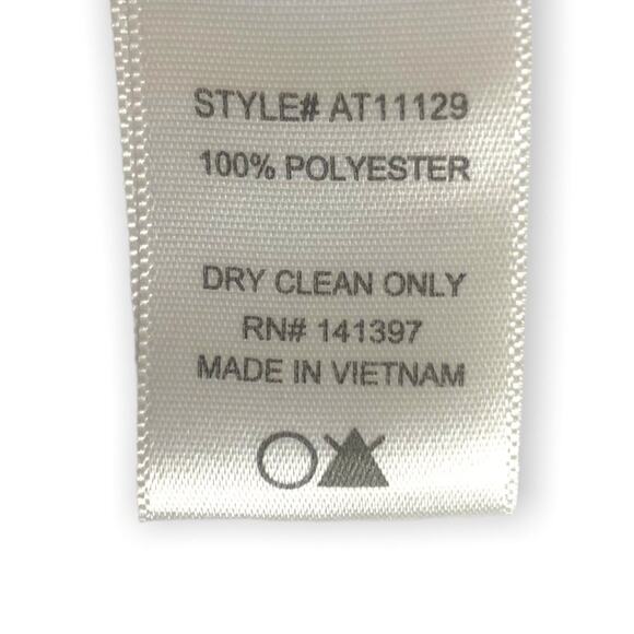 Astr The Label Tie Neck Long Sleeve Blouse Top Size S Black Pink Floral Sheer - Picture 12 of 13